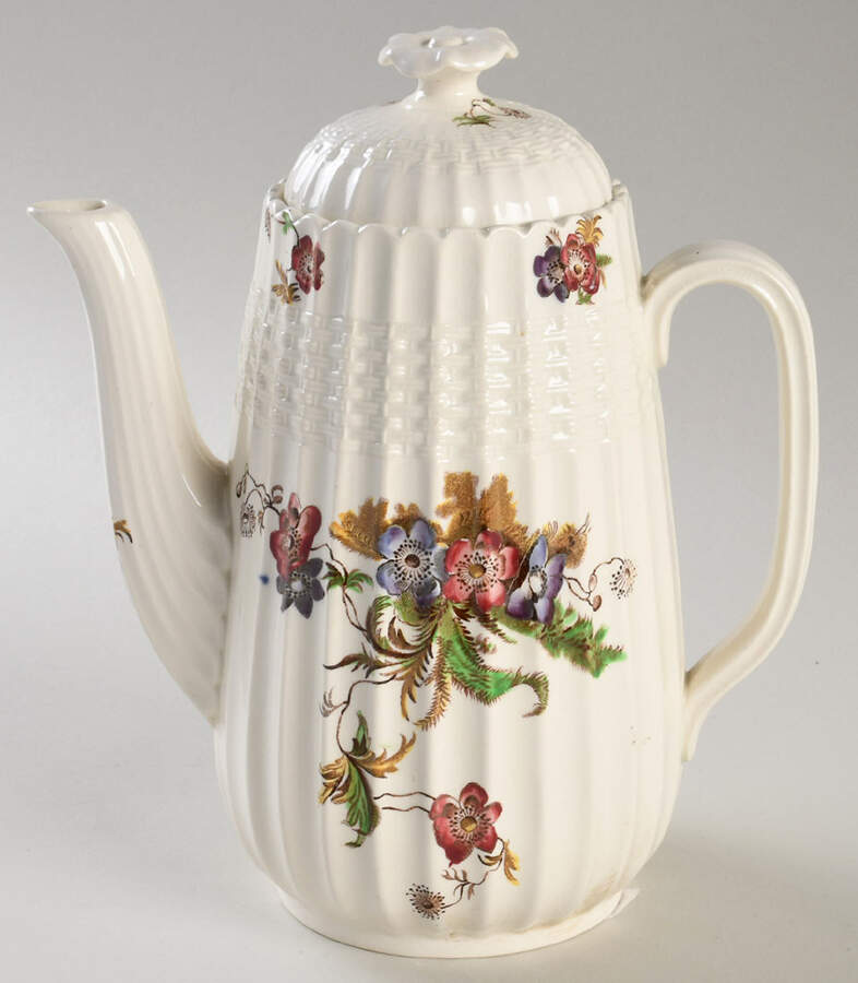 Wicker Lane (Basket Weave) Small Coffee Pot & Lid by Spode-1