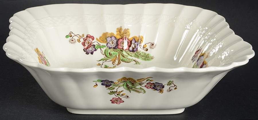 Wicker Lane (Basket Weave) 9" Square Vegetable Bowl by Spode-1