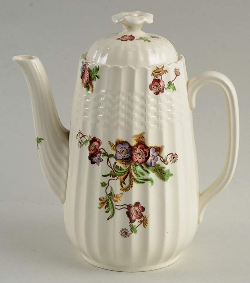 Wicker Lane (Basket Weave) Mini Coffee Pot & Lid by Spode-1
