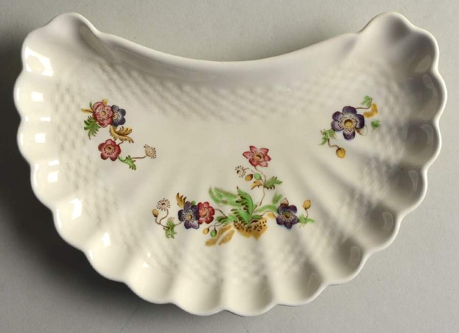 Wicker Lane (Basket Weave) Crescent Salad Plate by Spode-1