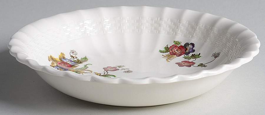 Wicker Lane (Basket Weave) Coupe Soup Bowl by Spode-1
