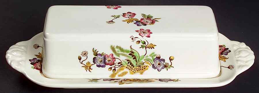 Wicker Lane (Basket Weave) 1/4 Lb Covered Butter by Spode-1