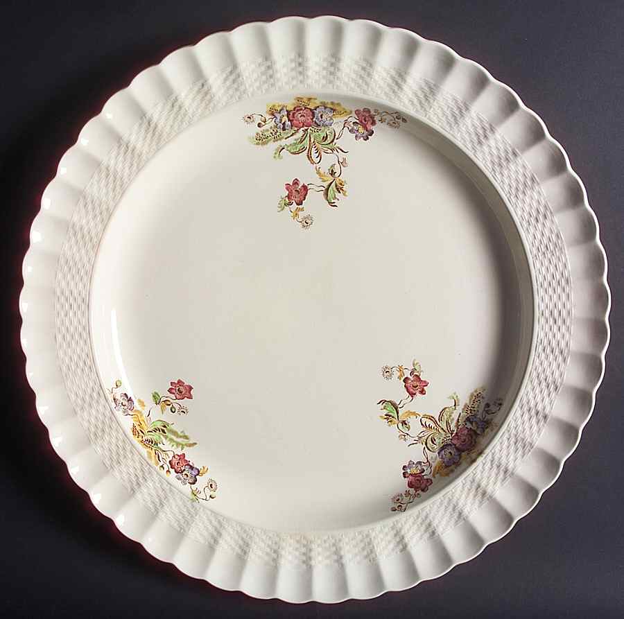 Wicker Lane (Basket Weave) 15" Chop Plate (Round Platter) by Spode-1