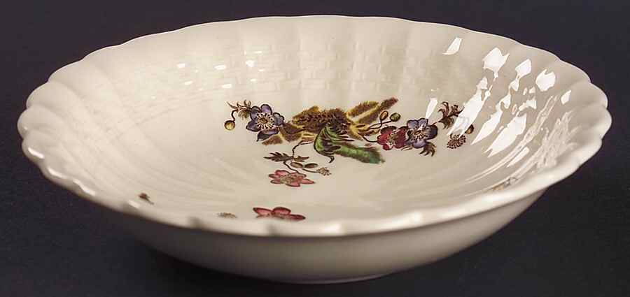 Wicker Lane (Basket Weave) Coupe Cereal Bowl by Spode-1