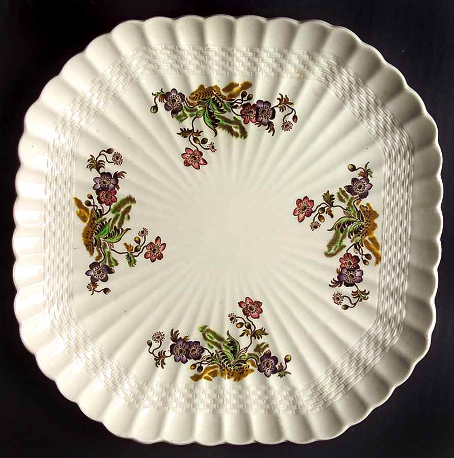 Wicker Lane (Basket Weave) Square Luncheon Plate by Spode-1
