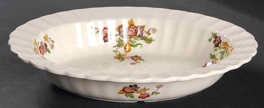 Wicker Lane (Basket Weave) 10" Oval Vegetable Bowl by Spode-1