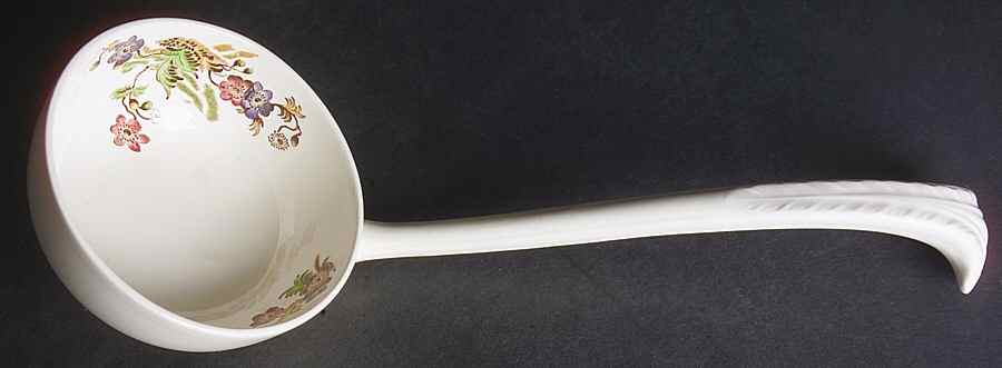 Wicker Lane (Basket Weave) Tureen Ladle by Spode-1