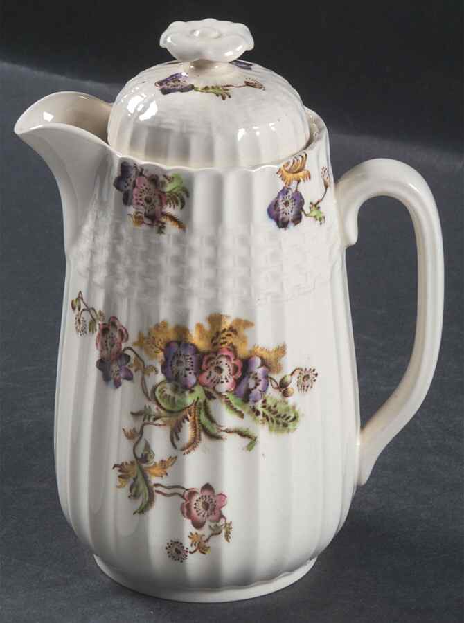 Wicker Lane (Basket Weave) Large Syrup with Lid by Spode-1