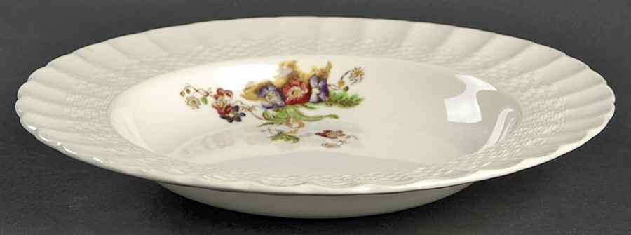 Wicker Lane (Basket Weave) Large Rim Soup Bowl by Spode-1