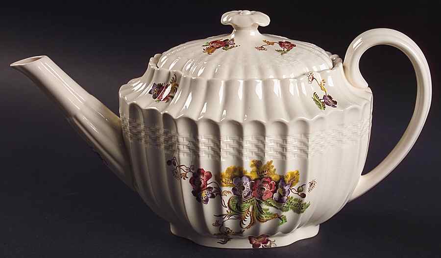 Wicker Lane (Basket Weave) Teapot & Lid by Spode-1