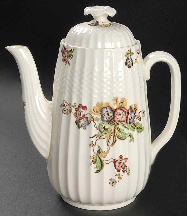 Wicker Lane (Basket Weave) Coffee Pot & Lid by Spode-1