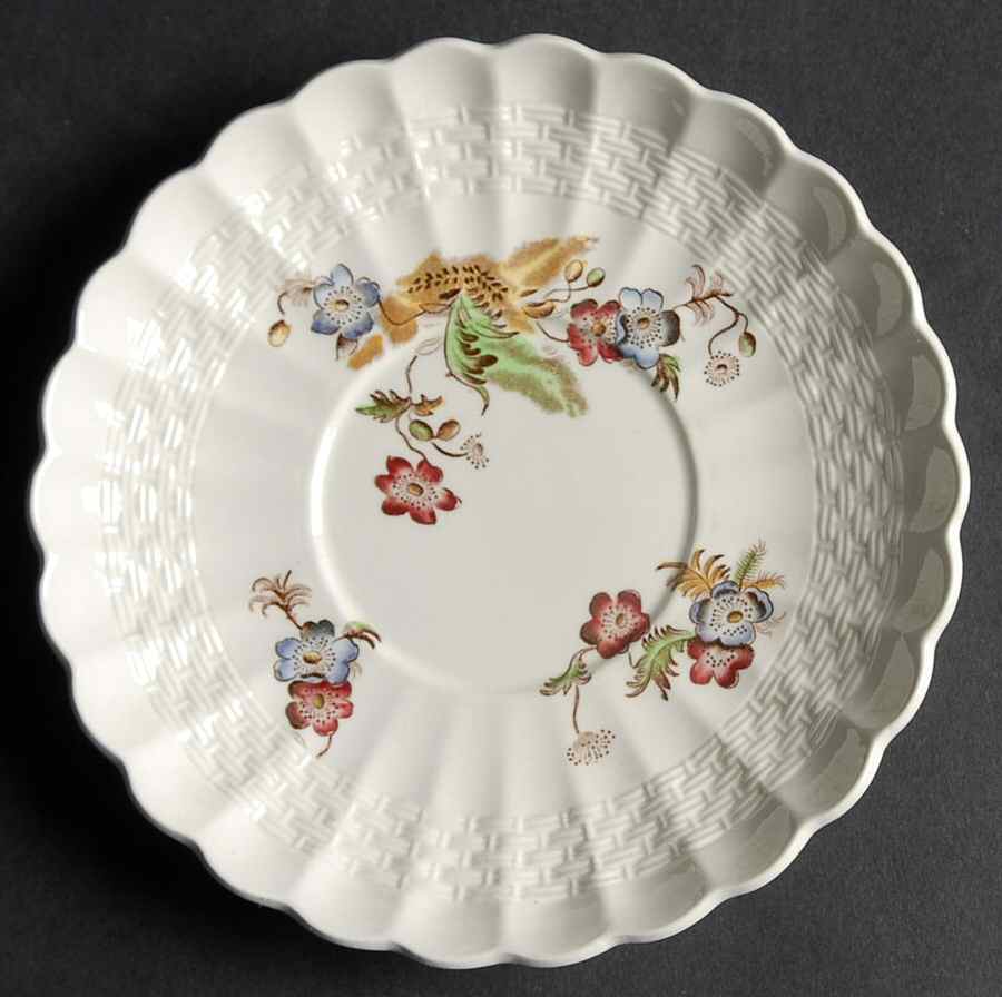 Wicker Lane (Basket Weave) Saucer for Bouillon Cup by Spode-1