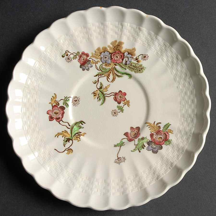 Wicker Lane (Basket Weave) Saucer for Cream Soup Bowl by Spode-1
