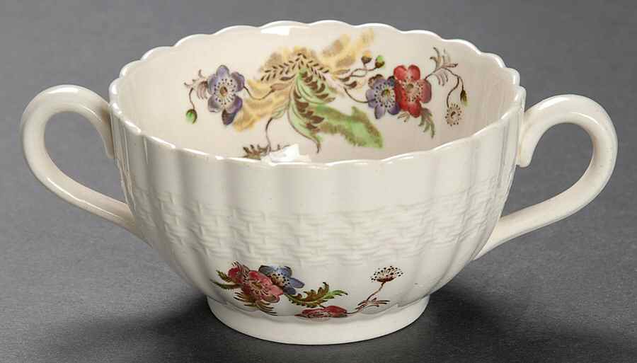 Wicker Lane (Basket Weave) Flat Bouillon Cup by Spode-1