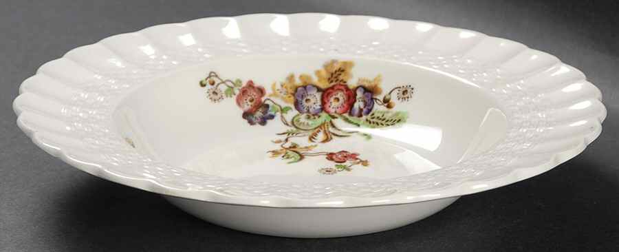 Wicker Lane (Basket Weave) Rim Soup Bowl by Spode-1
