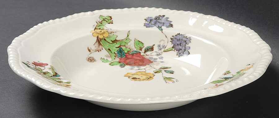 Wicker Lane (Gadroon) Large Rim Soup Bowl by Spode-1