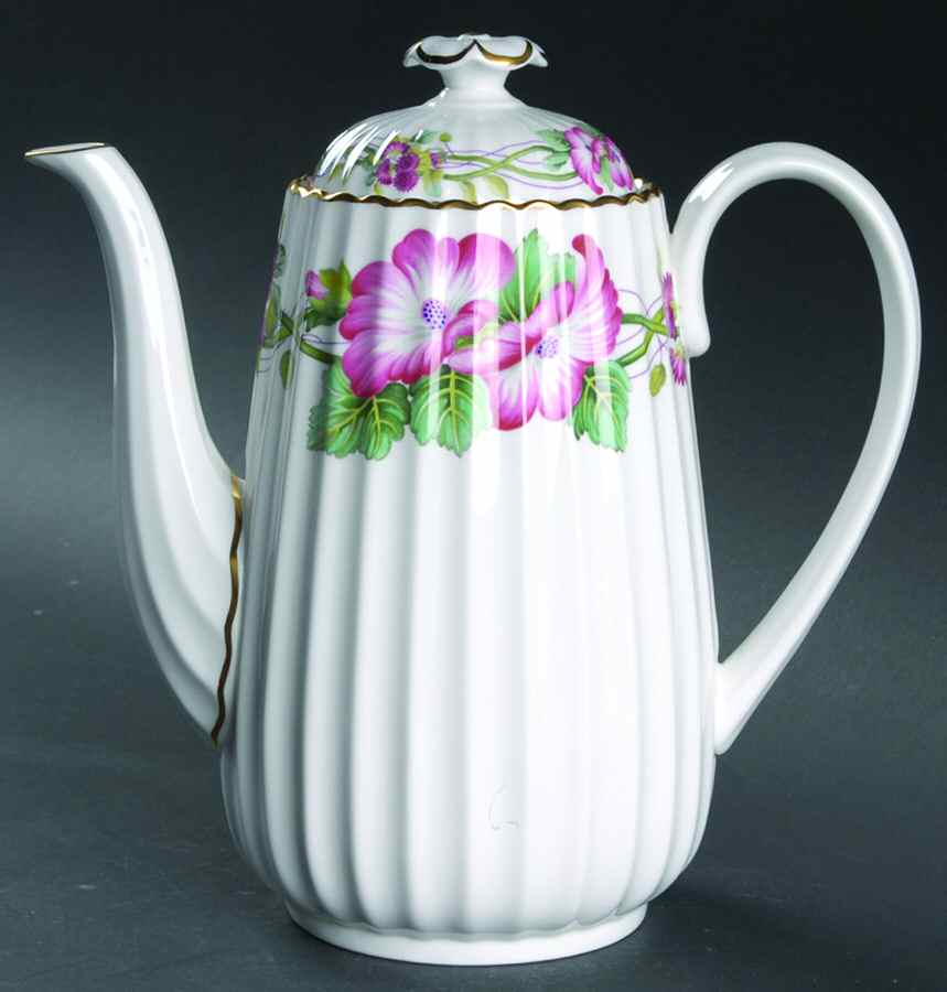 Wild Mallow Coffee Pot & Lid by Spode-1