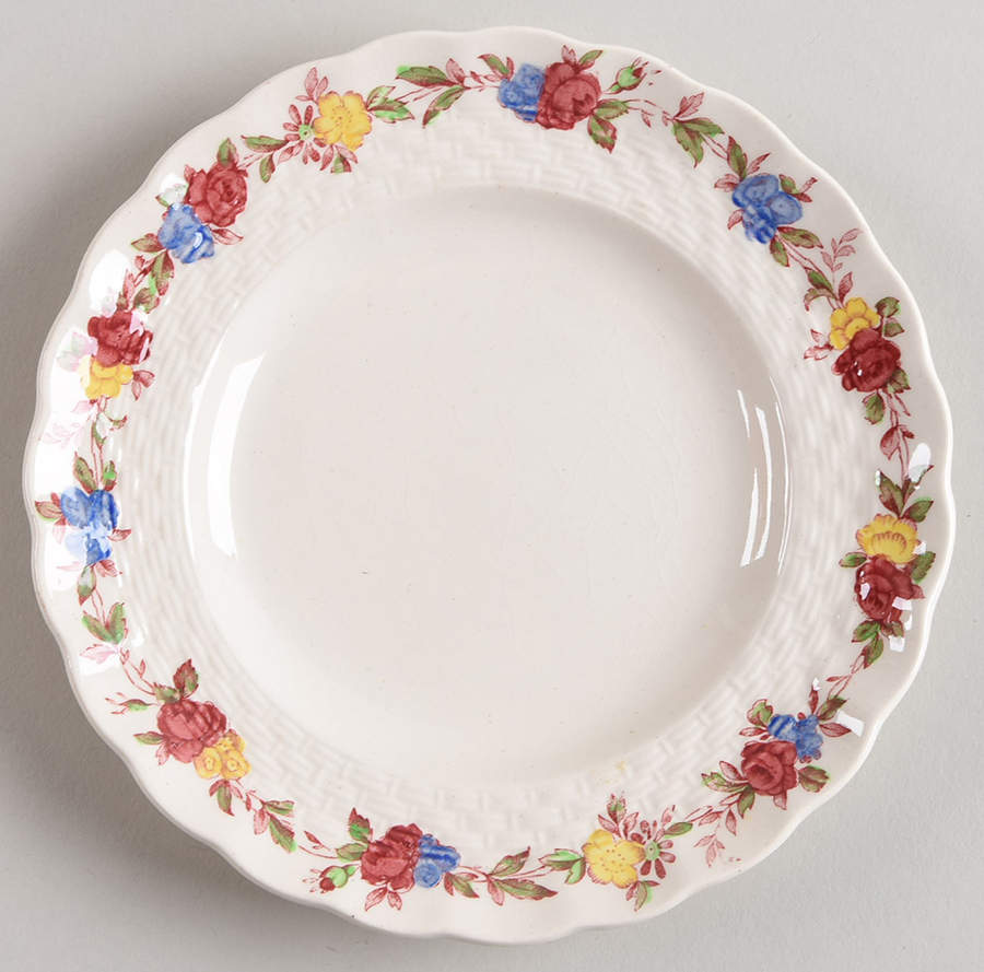 Wicker Rose Bread & Butter Plate by Spode-1
