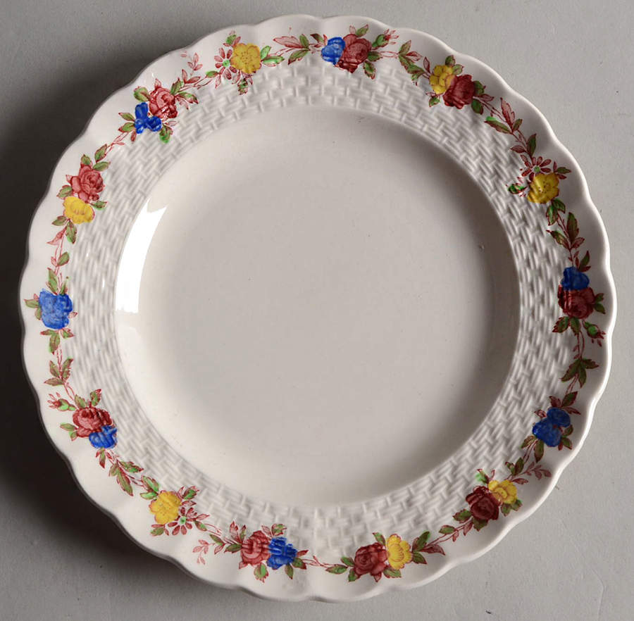 Wicker Rose Bread & Butter Plate by Spode-1