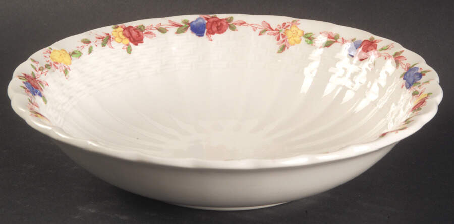 Wicker Rose Coupe Cereal Bowl by Spode-1