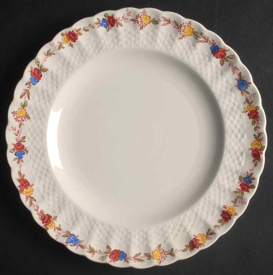Wicker Rose Luncheon Plate by Spode-1