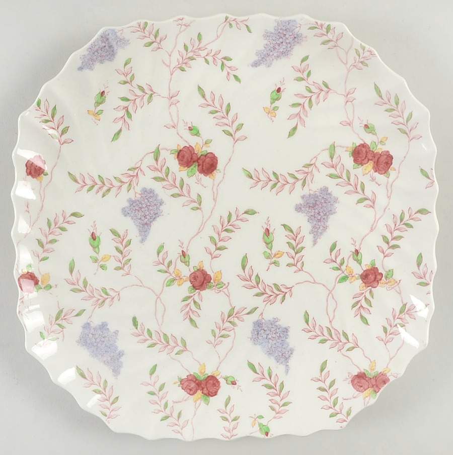 Wisteria (Swirl) Square Luncheon Plate by Spode-1