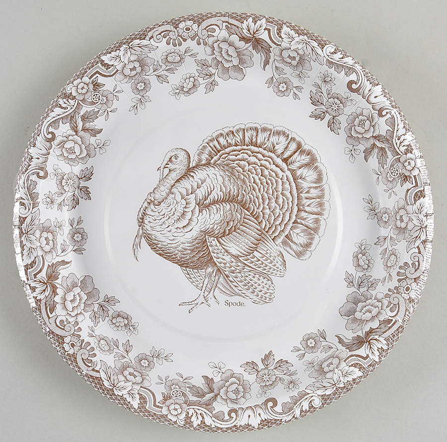 Woodland Pack of 8 - Paper Dinner Plate by Spode-1