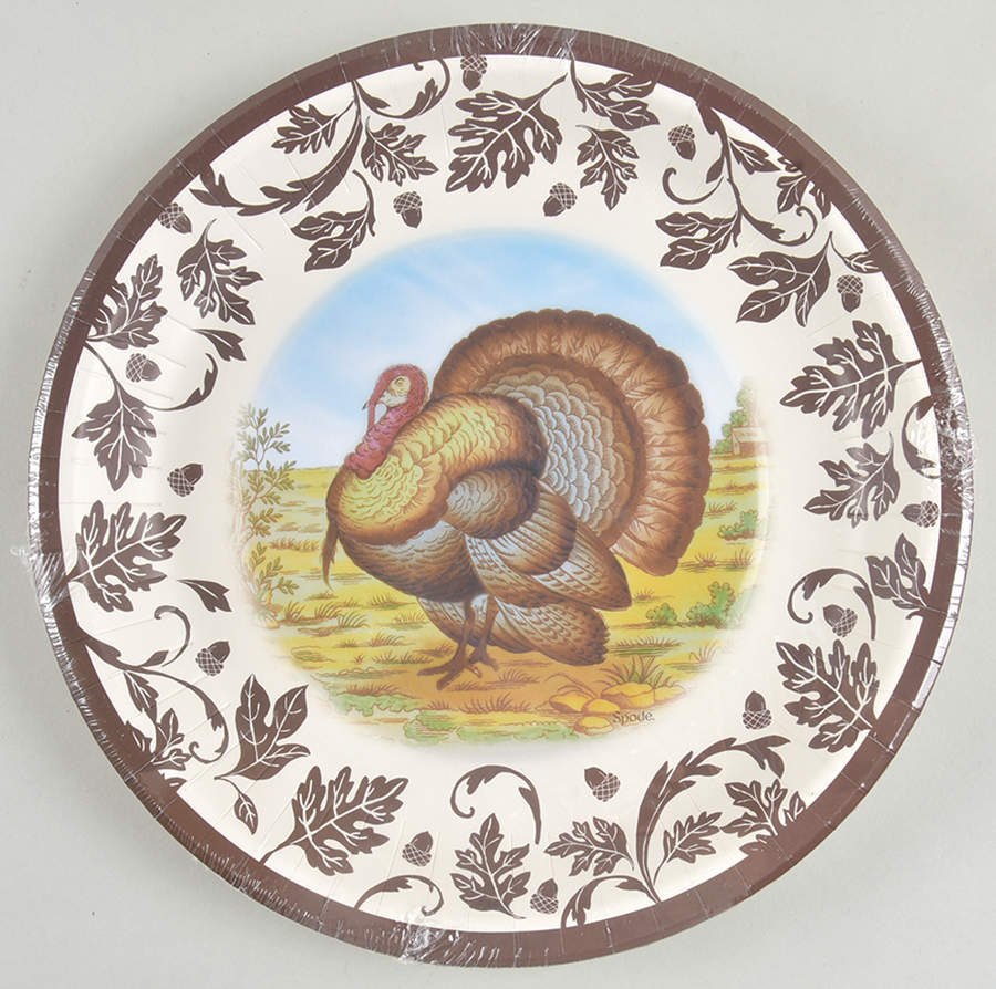 Woodland Pack of 8 - Paper Dinner Plate by Spode-1