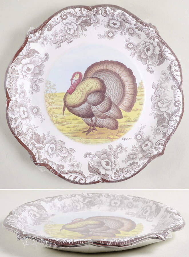 Woodland Pack of 8 - Paper Dinner Plate by Spode-1