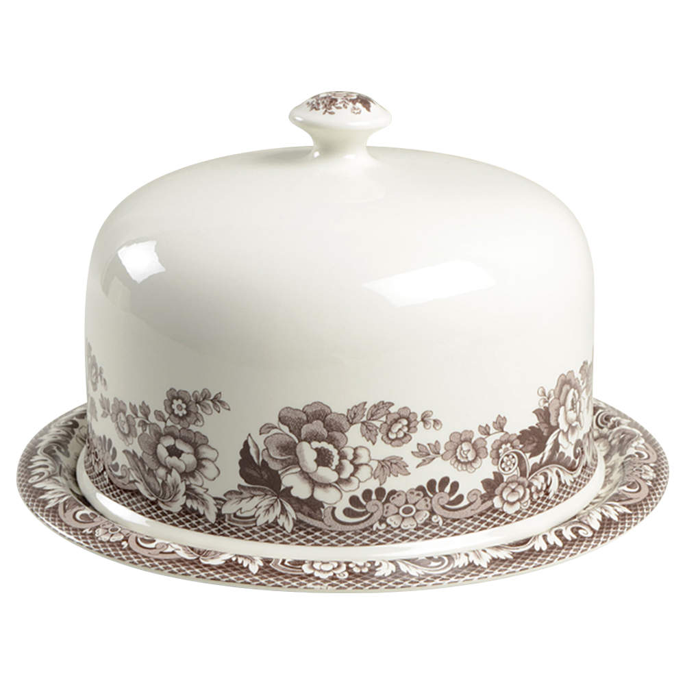 Woodland 11" Cheese Dome w/Plate 250th Anniversary by Spode-1