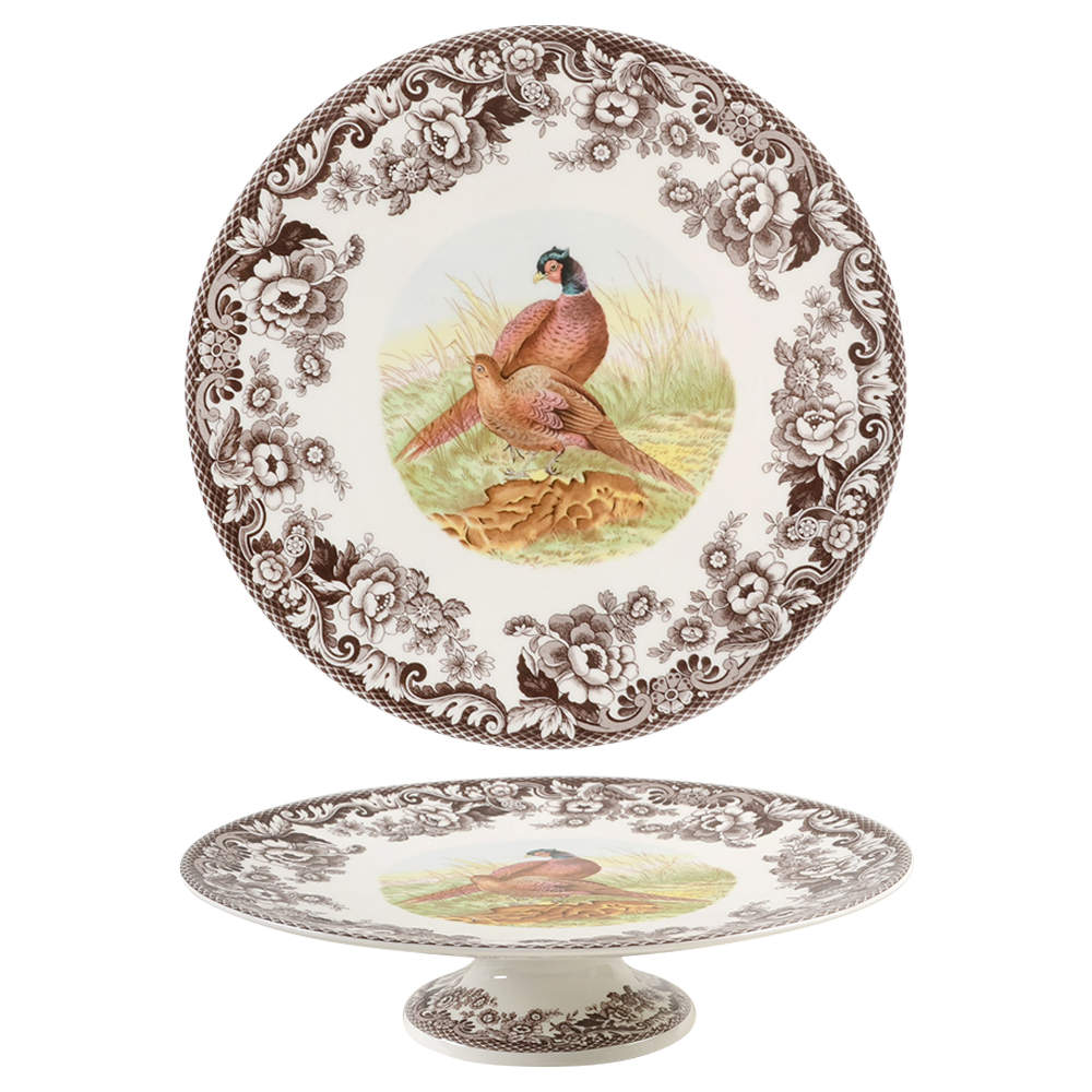 Woodland 10" Diameter Pedestal Cake Stand by Spode-1