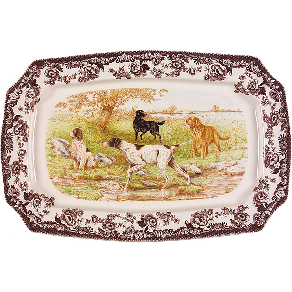 Woodland 17" Rectangular Serving Platter by Spode-1