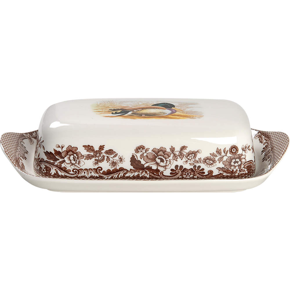 Woodland 1/4 Lb Covered Butter by Spode-1