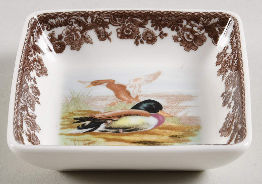 Woodland 3" Square Dish by Spode-1