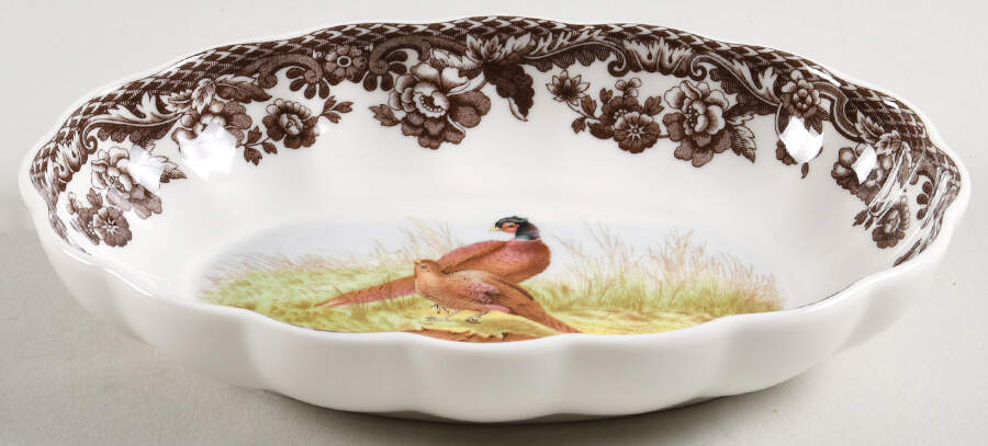 Woodland 6" Oval Fluted Dish by Spode-1