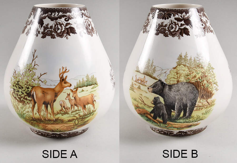 Woodland 8" Bulbous Vase by Spode-1