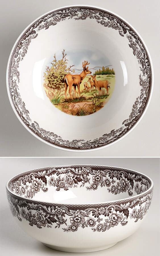 Woodland 9" Round Vegetable Bowl by Spode-1