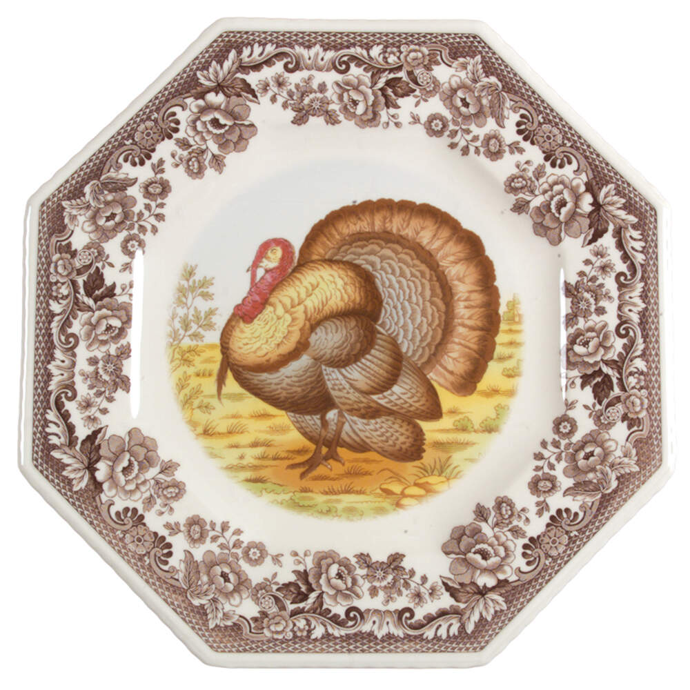 Woodland Octagonal Luncheon Plate by Spode-1