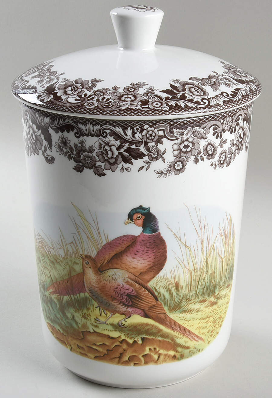 Woodland Medium Canister & Lid by Spode-1