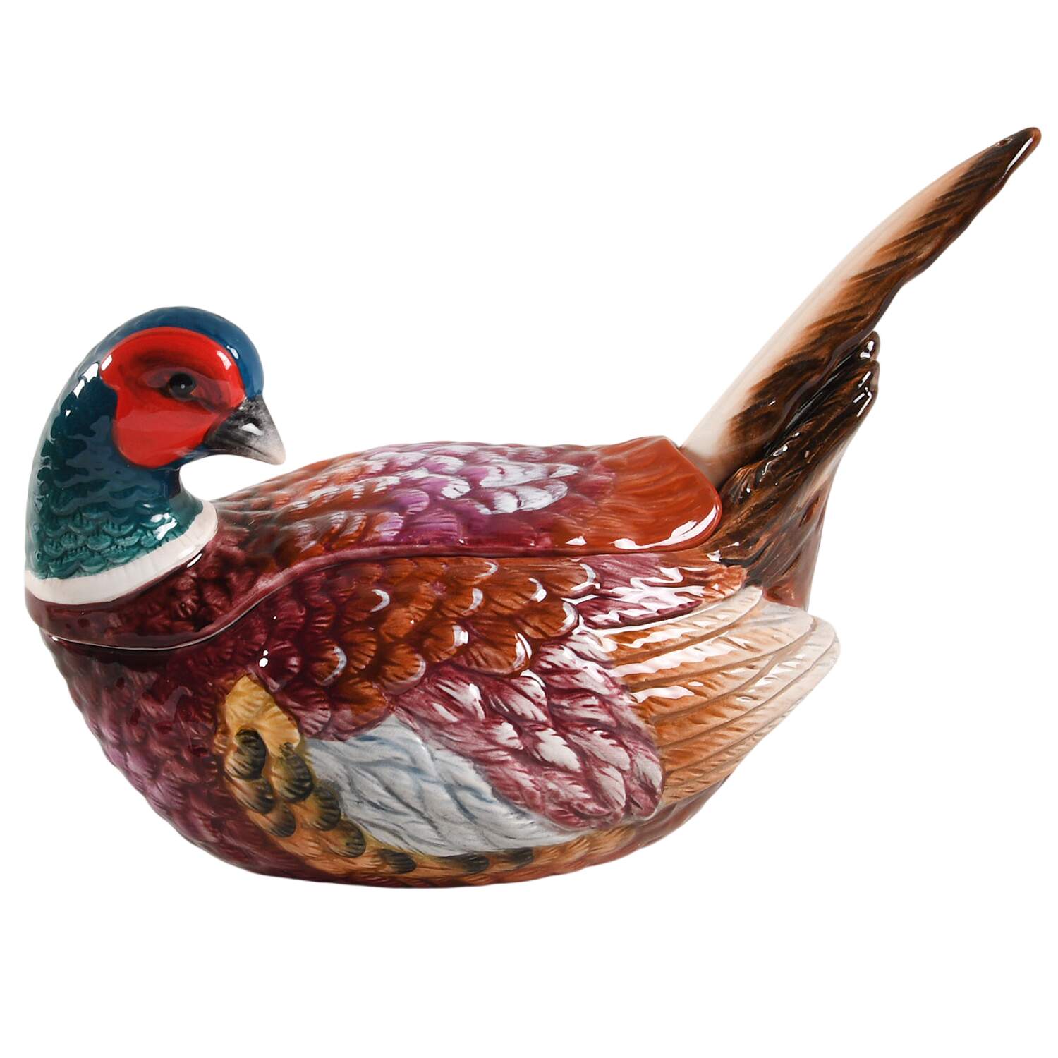 Woodland Figural Gravy Boat & Ladle by Spode-1