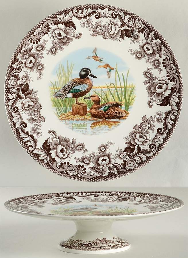 Woodland 10" Diameter Pedestal Cake Stand by Spode-1