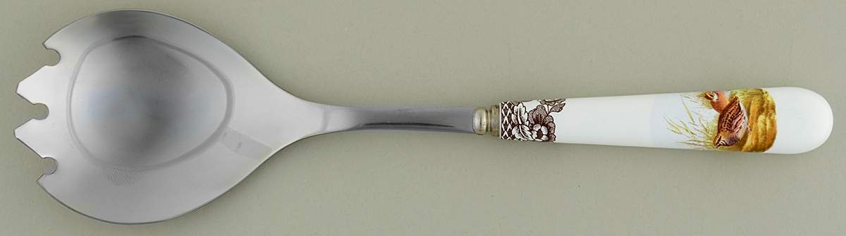 Woodland Salad Serving Fork with Stainless Prongs by Spode-1