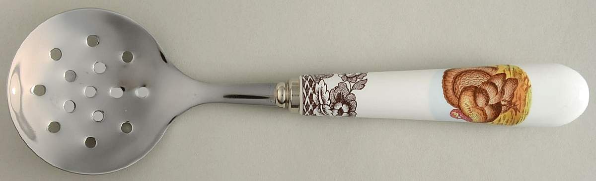 Woodland Cranberry Server W/Stainless Bowl by Spode-1