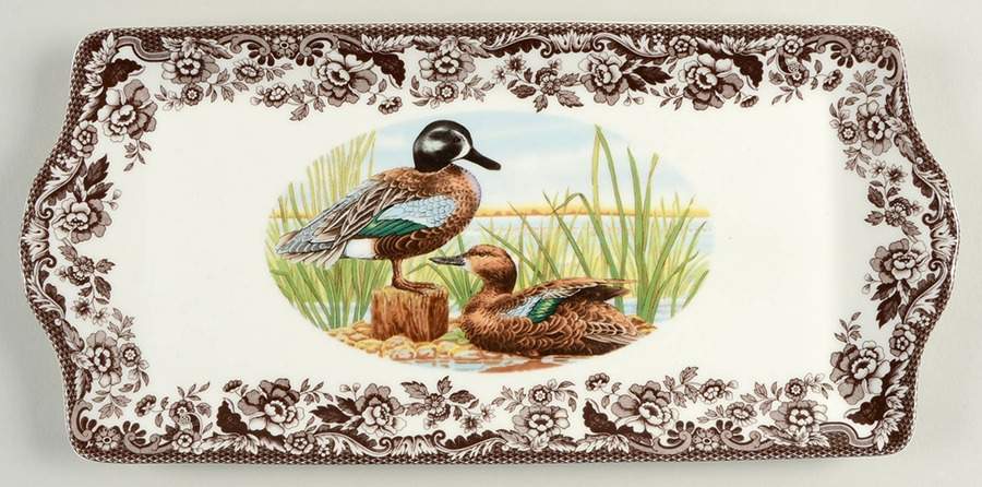 Woodland Large Sandwich Tray by Spode-1
