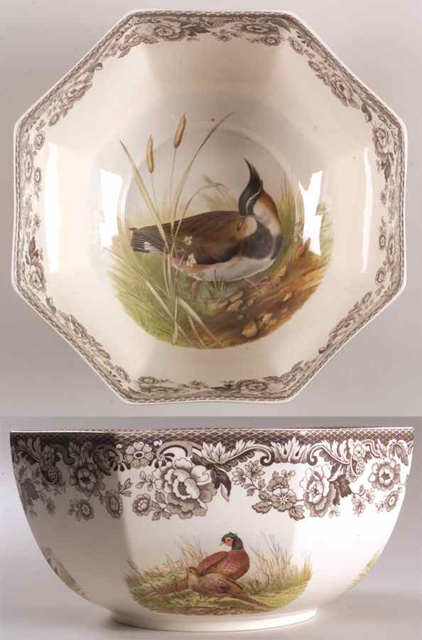 Woodland 10" Octagonal Vegetable Bowl by Spode-1