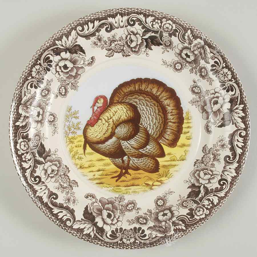 Woodland Pack of 8 - Paper Dinner Plate by Spode-1