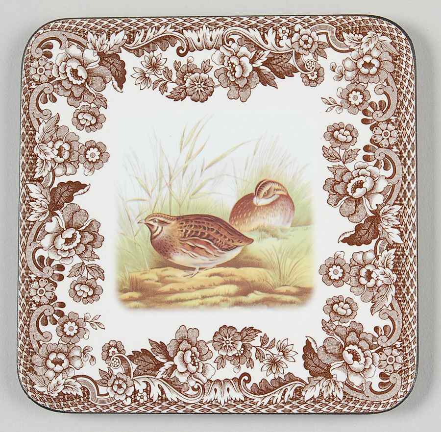 Woodland Square Corkback Coaster by Spode-1