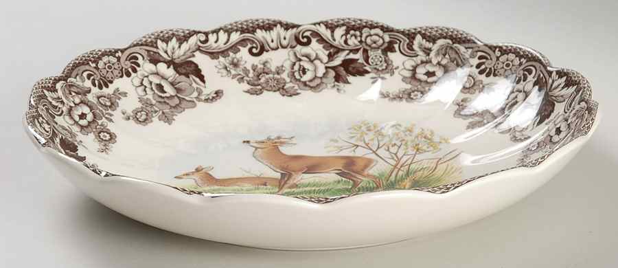 Woodland 8" Round Fluted Dish by Spode-1