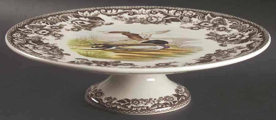Woodland 10" Diameter Pedestal Cake Stand by Spode-1