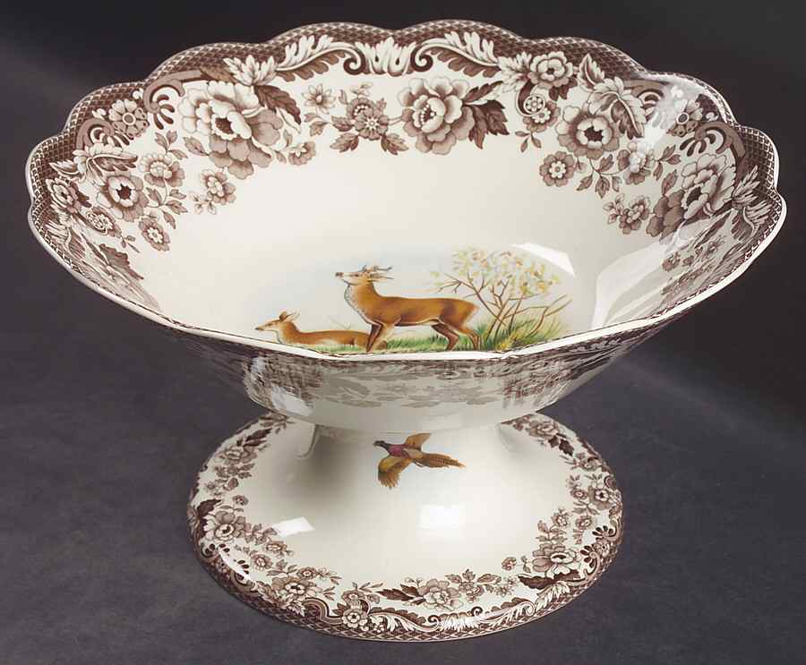 Woodland Round Compote (Height X Width) by Spode-1